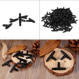 TOPINCN 100 Piezas de Tubos en T de Riego, Conectores de Riego por Goteo, Conectores en T de Púas para Tubos, Macetas, Hortalizas, Jardín, Césped, Agua, Riego por Manguera