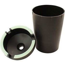 VIP Home Essentials Stub Out Glow in The Dark - Butt Bucket Ashtray (Black, Jumbo)