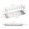 G.a HOMEFAVOR 14-Slot Chicken Leg Rack for Grill & Wings