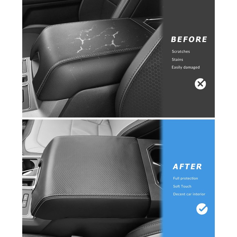 INTGET Center Console Cover for Ford F150 Accessories 2015-2020 2016