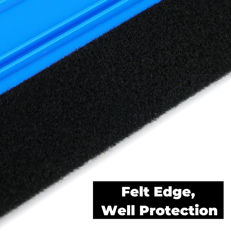 Ewrap 21cm Large Plastic Squeegee, Felt Edge Squeegee, Vinyl Applicator