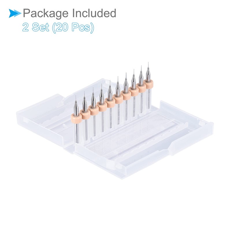 CoCud Micro PCB Drills 0.2mm Advanced Tungsten Carbide PCB Bits