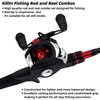 Kilitn Fishing Rod and Reel Combo, Baitcasting Combo Baitcast Reel