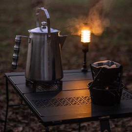 Milk Kettle Stainless Steel Large Capacity Kettle Camping Picnic Teapot 1.5L Coffee Kettle Outdoor Portable Water Boiling Accessory