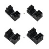 WLGQ ATX Female to Male 8pin RVS 180 Degree Angled