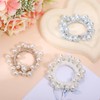 Pearl Hair Tie Fancy Scrunchies Decorative Ponytail Holders Elastic Hairbands