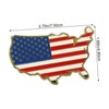 iplusmile 2pcs Creative American Flag Map Magnetic Refrigerator Stickers Fun