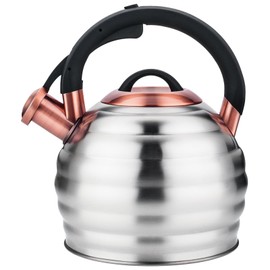 Tea Kettle for Stove Top Whistling Teapot, 3.2Q Tea Pot Stainless Steel Teakettle with Heat Proof Ergonomic Handle