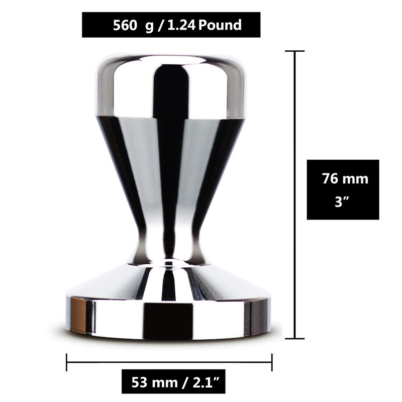 Coffee Tamper Press Chromed (53 mm / 2.1")