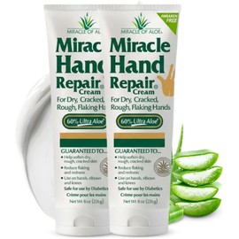 Crema reparadora de manos Miracle con 60% UltraAloe, 8 Oz 2-Pack