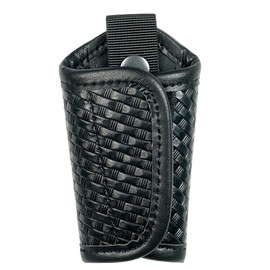 Basketwave Silent Key Holder for Duty Belt Basketweave Artificial Leather Durable Law Enforcement Police Tactical Silent Key Keeper Pouch (Basketweave Artificial Leather)