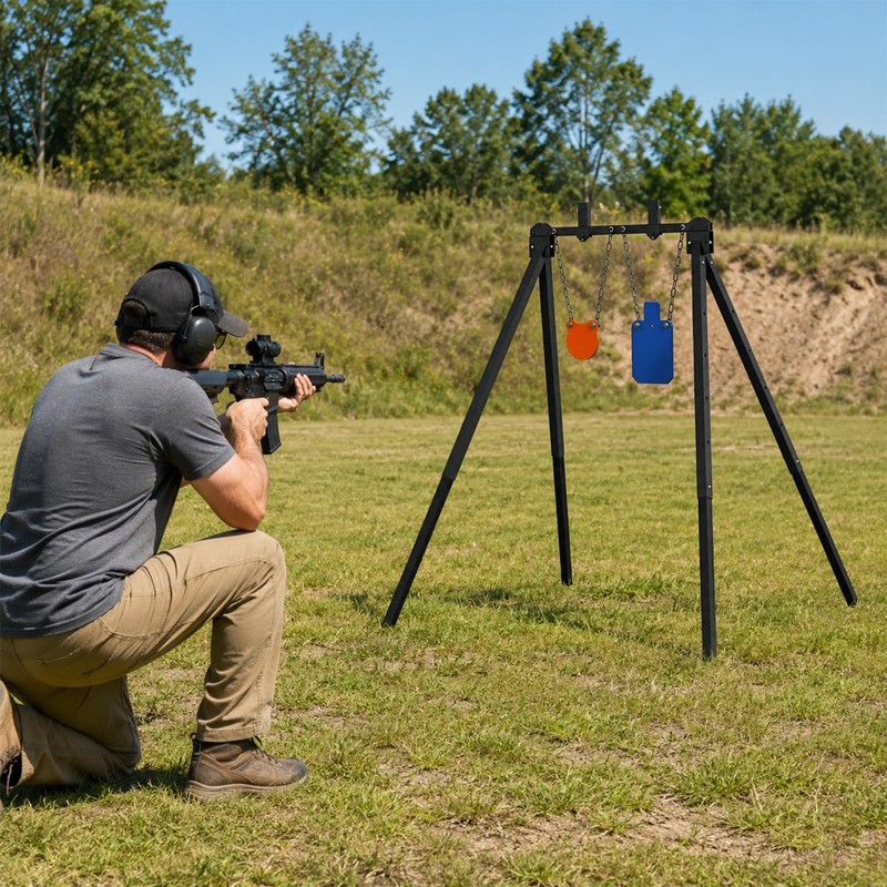 Shooting Target Stand System Kit with 3/8" Thick AR500 Steel