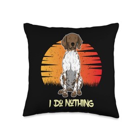 German Shorthaired Pointer GSP Sunset Throw Pillow