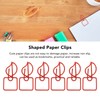 100pcs Paper Clips Prevent Slip Cute Candle Shaped Decorative Metal