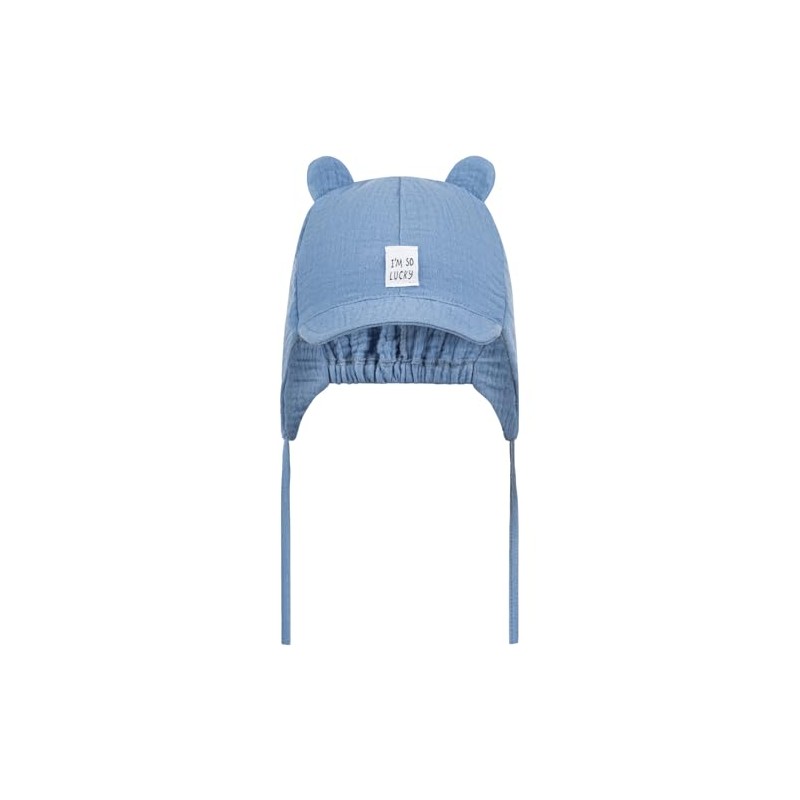 Smarilla Tie Hat Peaked Cap Summer Hat Baby Boy Muslin,
