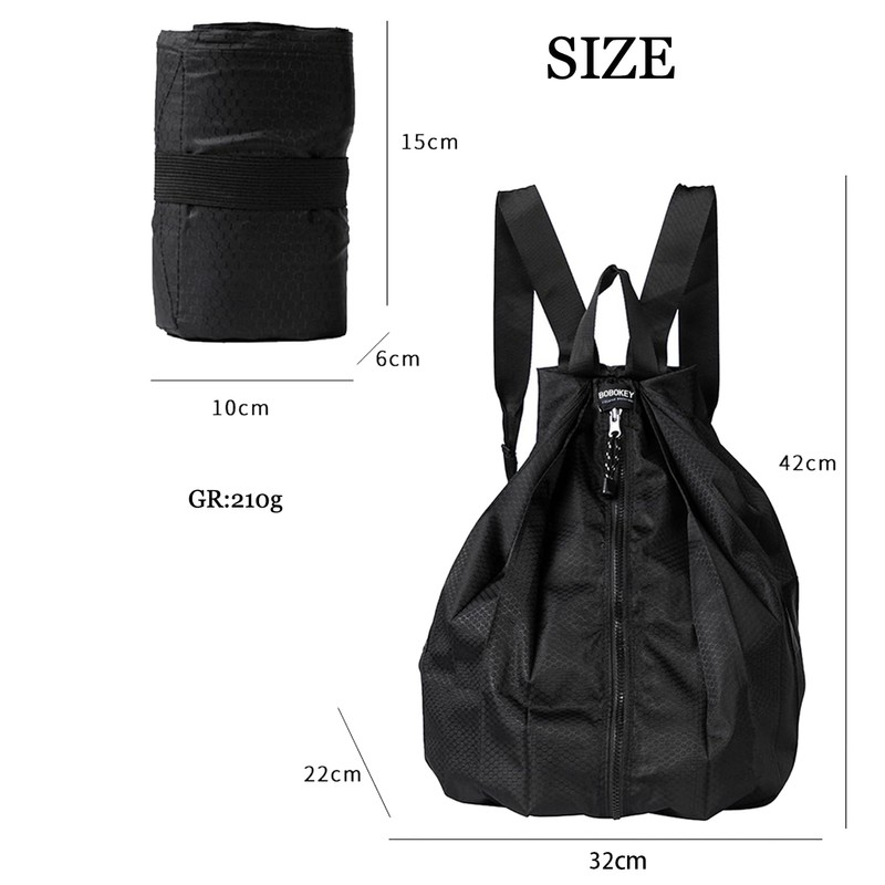 MAGPIE Portable Backpack, Folding Backpack, Outdoor Backpack, Lightweight, Waterproof, Shopping,