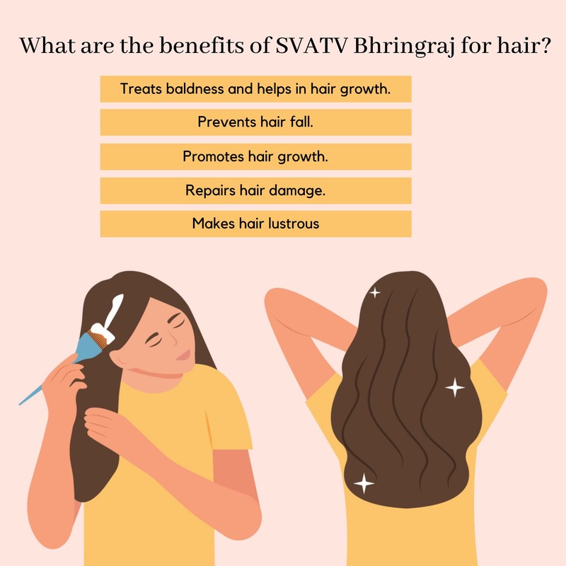 SVATV Bhringraj Powder II Eclipta Alba II for Silky Hair