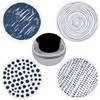 KYEYGWO Natural Diatomite Absorbent Coasters Set of 4, Round Drink