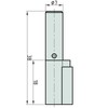 BASI® Keyhole Lock SS12 for Deadlock (Room Doors) Cylinder Diameter