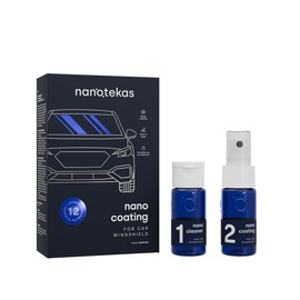 Nanotekas Nano Ceramic Coating for Cars' Windshield: Hydrophobic Glass Coating Spray Kit Provides Advanced Rain Visibility, Repels Dirt for Safer Driving. Professional Ceramic Coating for Cars