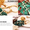 Leaf Keychain Acrylic Keychains Metal Keychain Leaf Shape Metal Keychain