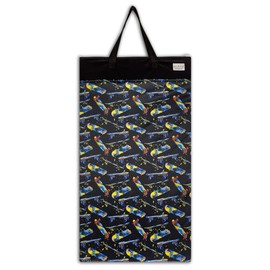 Ecoable Large Wet Dry Bag: Travel Tote Organizer for Diapers, Laundry, Beach, Pool, Stroller, Dirty Gym Clothes, Swimsuits (Skateboard)