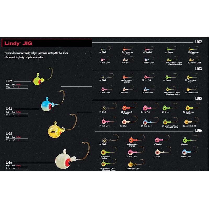 Lindy Jig Chartreuse Green Yellow 1/4 oz 1/0 Hook