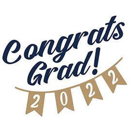 Creative Congratulations to The New Batch of Graduates Art for Congratulatory Banner Wall Decoration - Class of 2022 Artwork Design for Graduating Students Vinyl Wall Decal - 20" x 16"