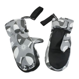 Feelorna Women's Ski Mittens, Waterproof Winter Gloves for Skiing Running and Cycling (Grey)