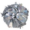 ICOCHEER Cheerleading Pom Poms Metalic Holographic Cheerleader with Baton Handle