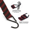 5Pcs Bungee Cords with Hooks, IKR Bungee Straps 2m/6.6ft Long