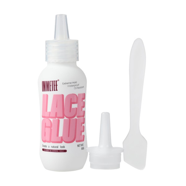 immetee Wig Glue, Lace Glue for Wigs, Strong Hold Transparent