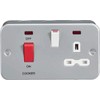 Knightsbridge MR8333N Metal Clad 2G 45A DP Cooker Switch and