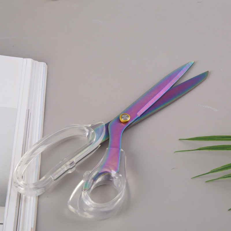 Acrylic Scissors, 9” Ultra-Sharp Titanium Coated Blades and Sharp All-Purpose