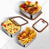 FANGOOLSS Premium 304 Stainless Steel Food Containers Set - Leakproof