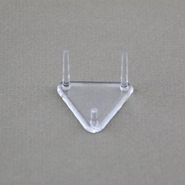 OnFireGuy Mineral Fossil Geode Display Stand 1.5" Triangle with Half Height 3 Peg, 12 Pack