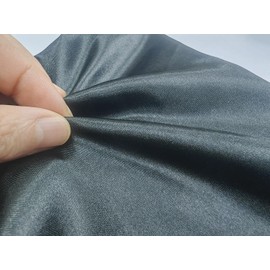 Satin Fabric Silk Cloth Black Color for Wedding Dress Decoration DIY Crafts 60” by 1 Yard