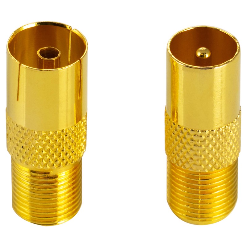 Poppstar 8 x SAT Adaptor Coaxial Antenna (F-Female, 4x to