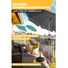 Menz Parasol Holder Balcony Railing - Compact Umbrella Holder Balcony