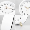 Lafocuse Classic Metal Alarm Clock Analogue No Ticking, Milky White