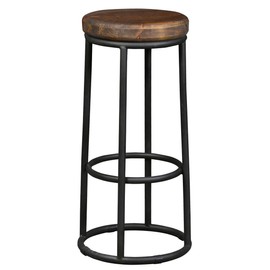 Derrick Bar Stool in Natural Wood