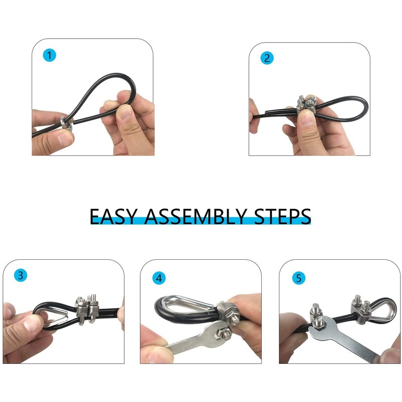LFJ Replacement Gym Cable Fitness Pulley Cable Steel Wire Rope
