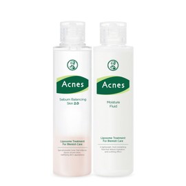 Acnes 아크네스 세범 밸런싱 스킨 200ml +모이스처 플루이드 150ml Acnes Sebum Balancing Skin 200ml + Moisture Fluid 150ml