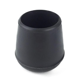 Cainz P-6 Pipe Chair Foot Rubber Cap with Inner Diameter 0.7 inch (18 mm) Black Rubber Cap Chair Leg Rubber Cover