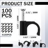 Leriton 100 Pcs Drip Irrigation 1/4" and 3/8" Tubing Mounting