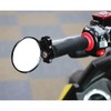 MotorToGo One Pair Black CNC Round Billet 7/8" Handlebar Mirrors