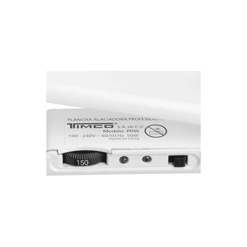 Alaciadora Timco Wet And Dry Seco Mojado Color Blanco -