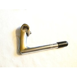 Fixed Single Speed Classic Two-Piece Handlebar Stem Handlebar Clamp 2-Piece 22.2 mm 25.4 80 mm, Silber