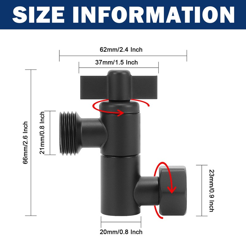 NearMoon Adjustable Shower Head Extension Adapter, SUS304 Stainless Steel Shower