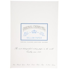 Original Crown Mill Classic Line A4 Vellum Smooth Writing Pad - White (Pack of 50)